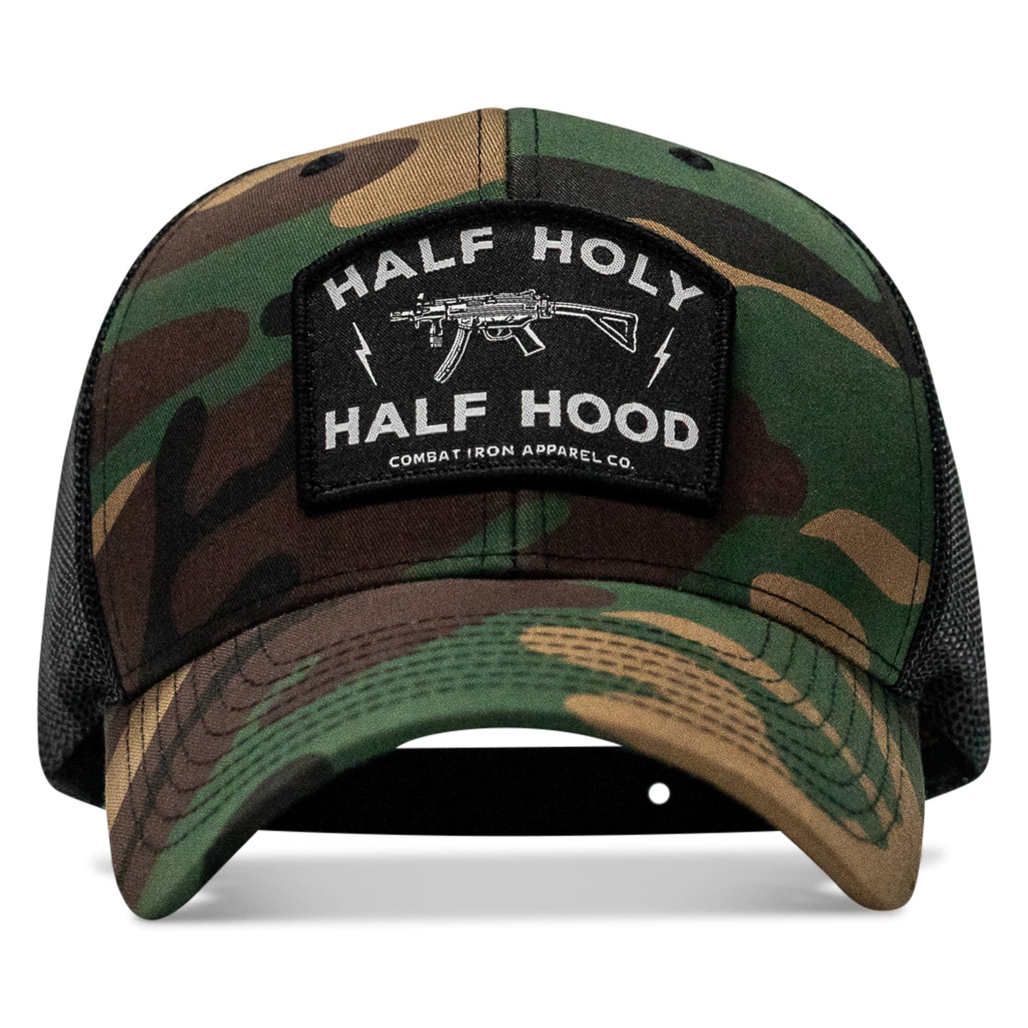 Half Holy. Half Hood. Patch Snapback Hat