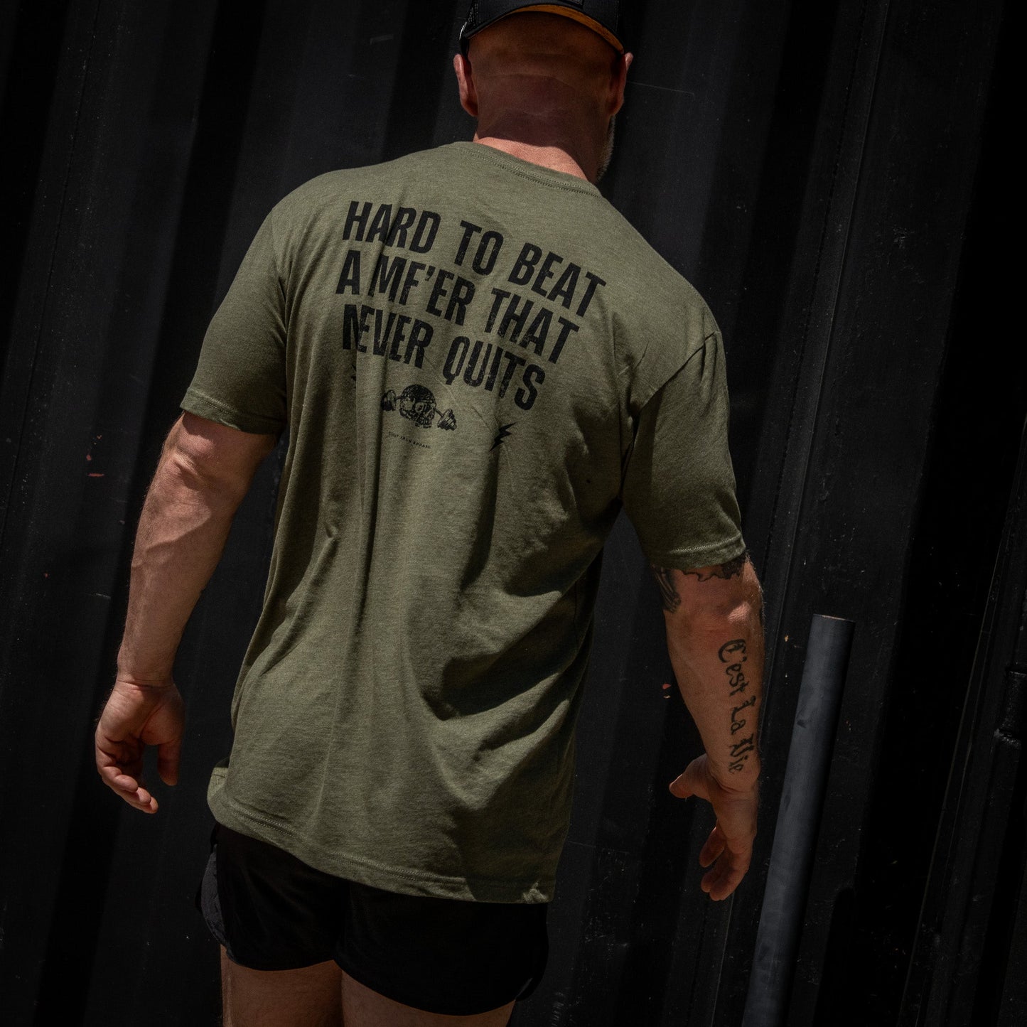 Hard To Beat A Mf'er That Never Quits Men's T-Shirt