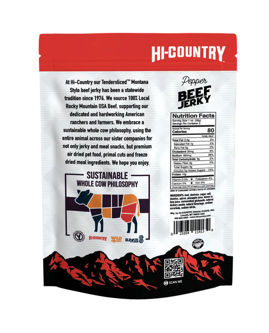 Pepper Infused Beef Jerky