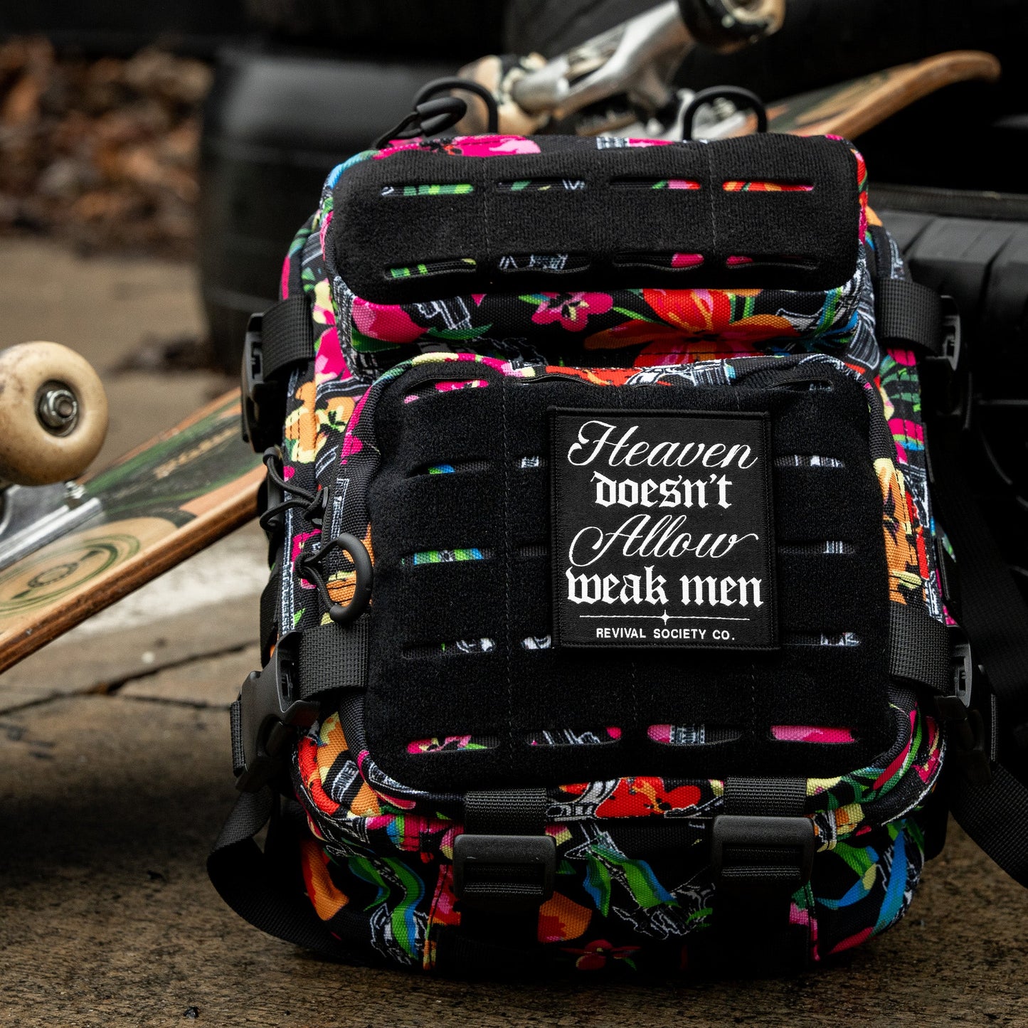 Heaven Doesn't Allow Weak Men Velcro Patch