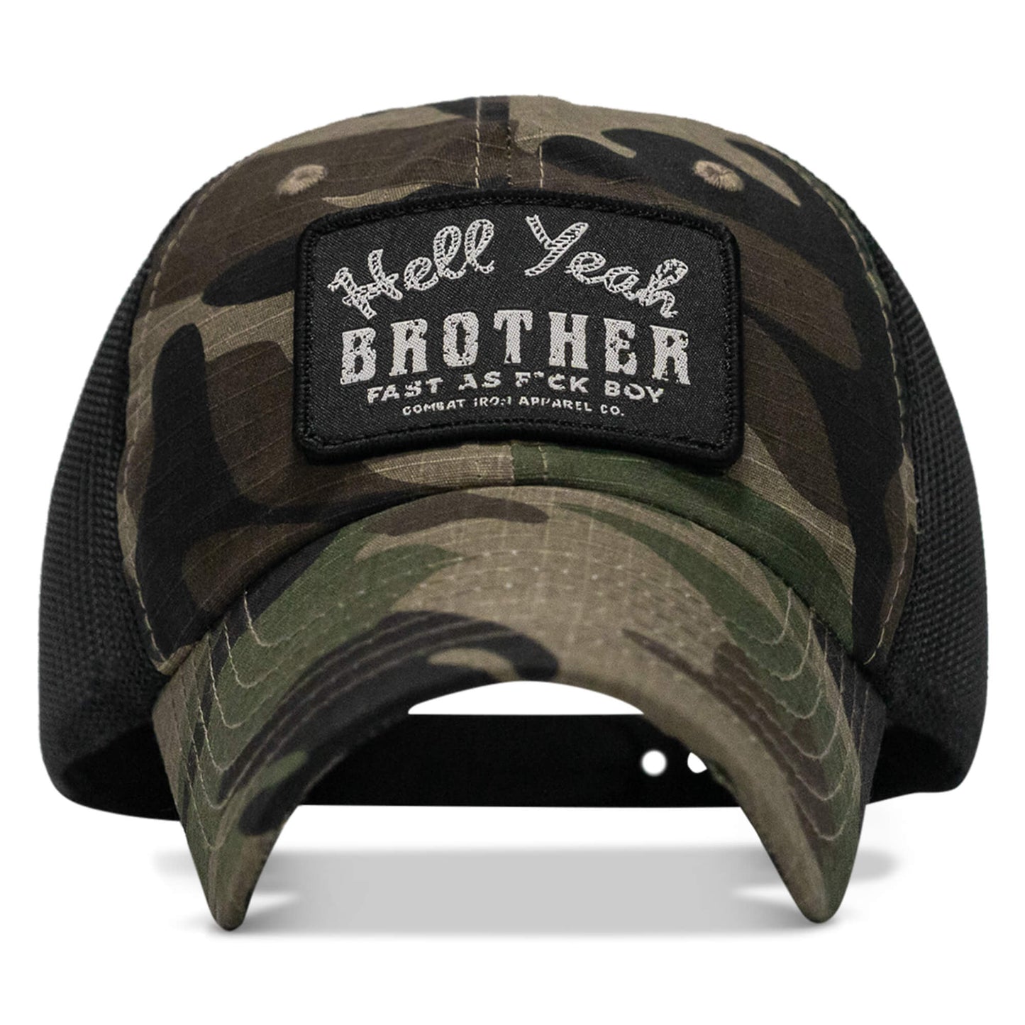 Hell Yeah Brother Patch Tactical Ripstop Mesh Snapback Hat