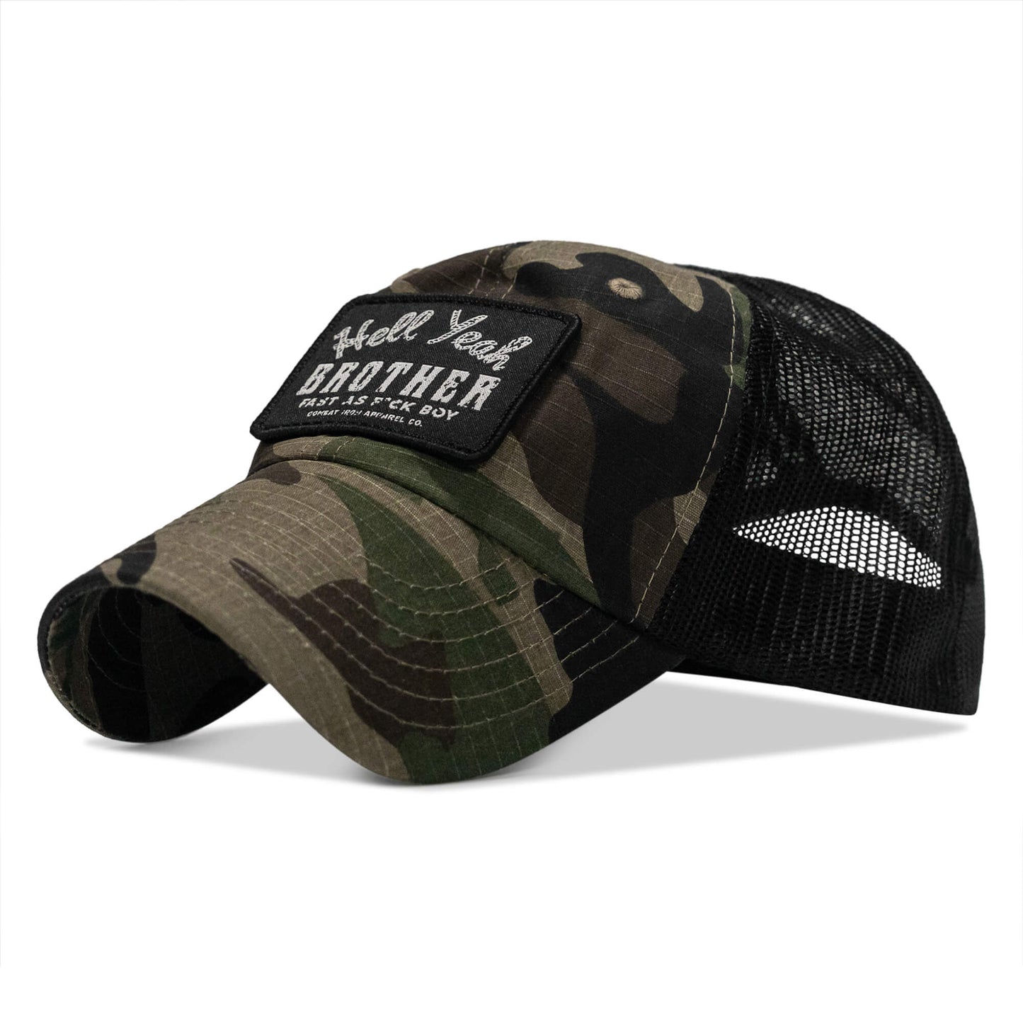 Hell Yeah Brother Patch Tactical Ripstop Mesh Snapback Hat