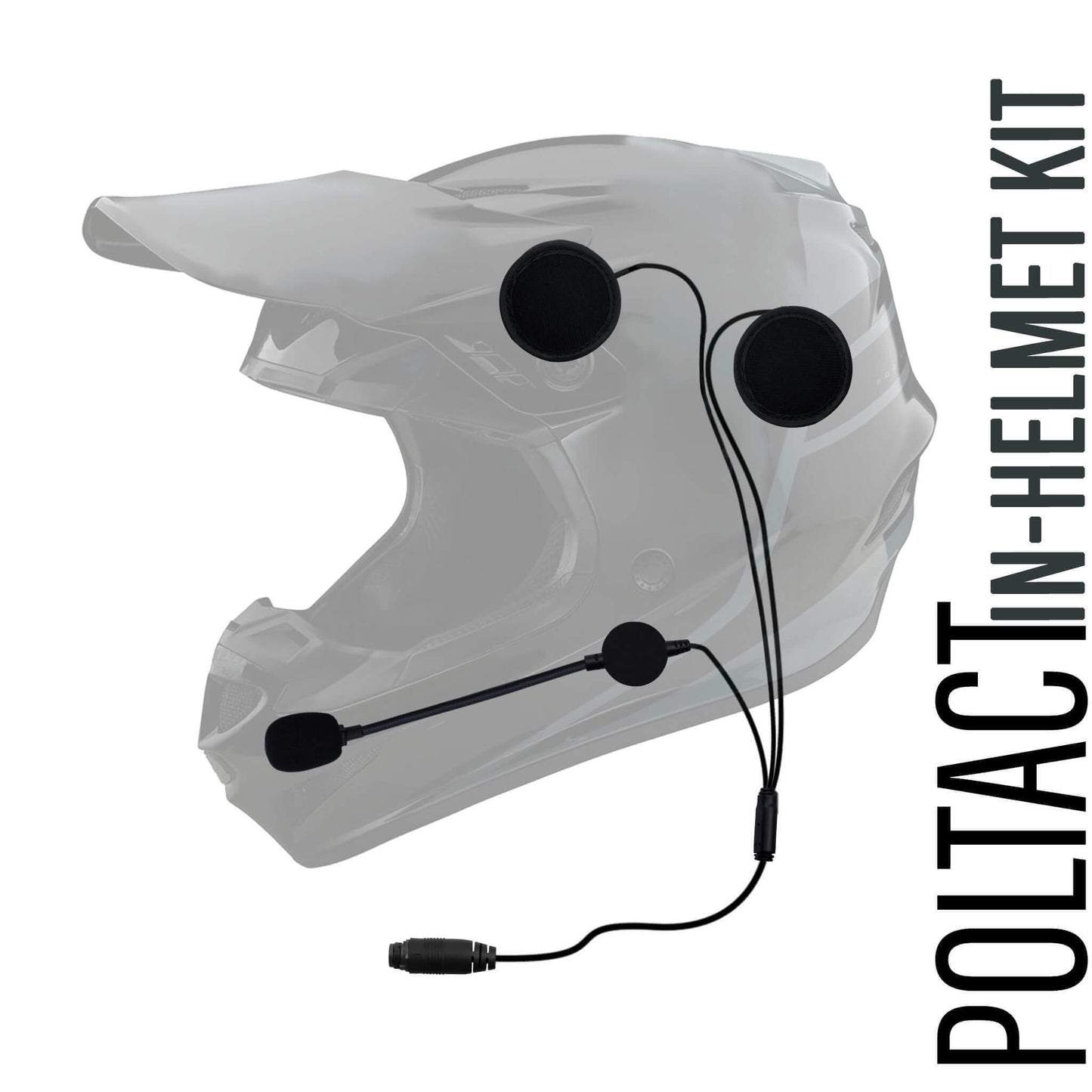 In Helmet & Push To Talk Kit - Quick Disconnect (Hirose): Harris/Tait TP3000/7110/7100/8000/9000 Series