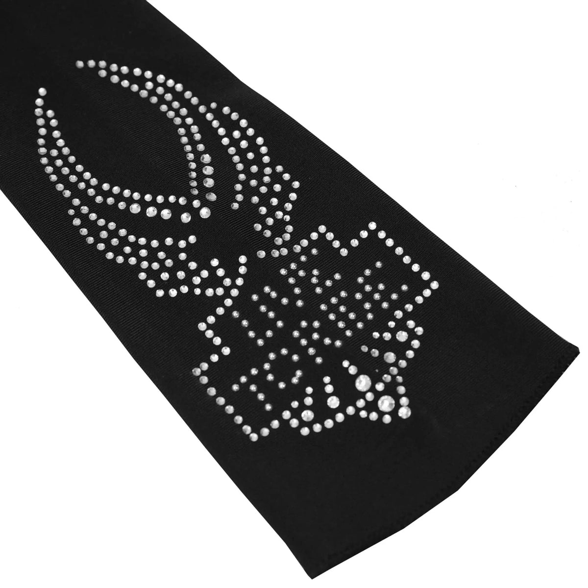 HRT-502 Zayna Women's 10-Inch Silver Floral Hair Tube