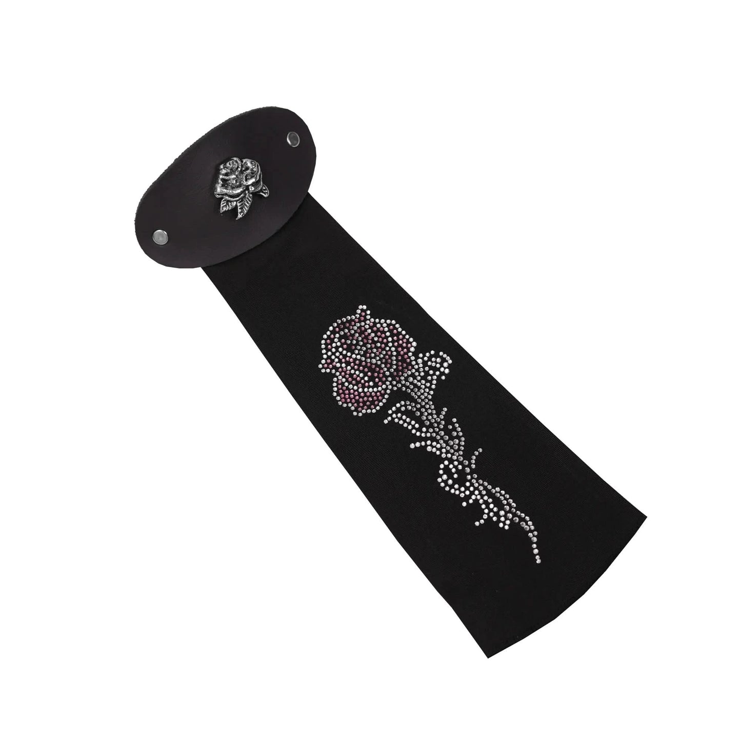 HRT-505 Sorelle Women's 10-Inch Rhinestone Rose Hair Tube