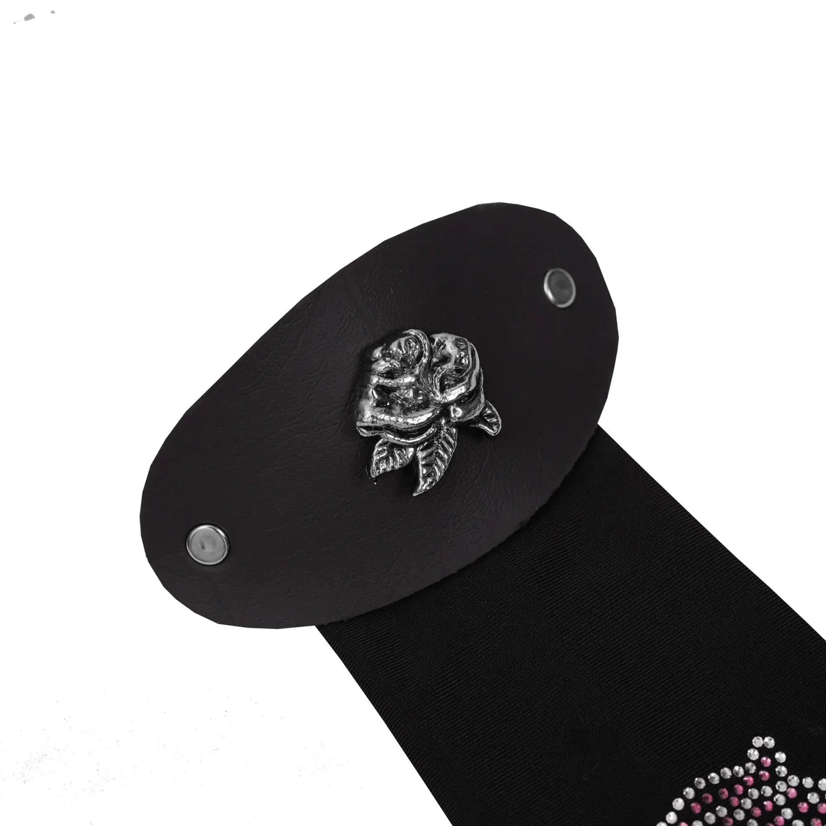 HRT-505 Sorelle Women's 10-Inch Rhinestone Rose Hair Tube