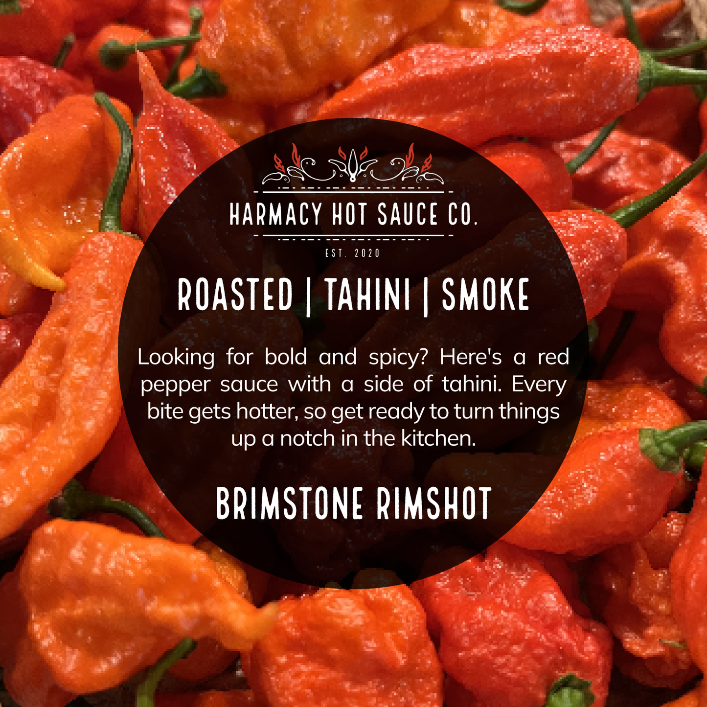Brimstone Inferno - Extra Hot Tahini & Roasted Red Pepper (9oz)