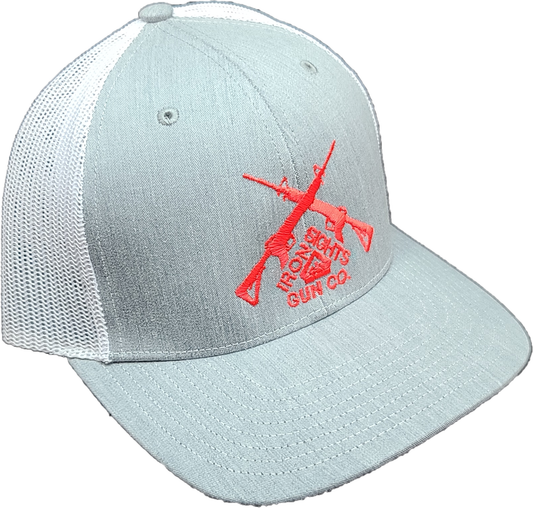 Heather Gray/White Logo Snapback