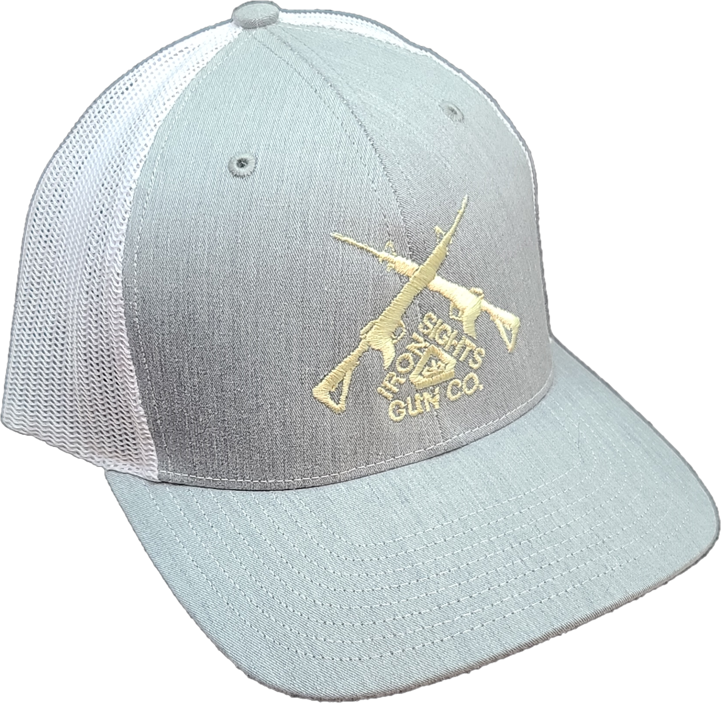 Heather Gray/White Logo Snapback