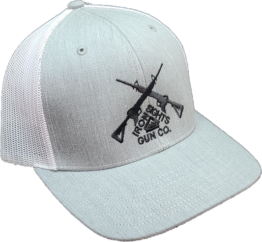 Heather Gray/White Logo Snapback