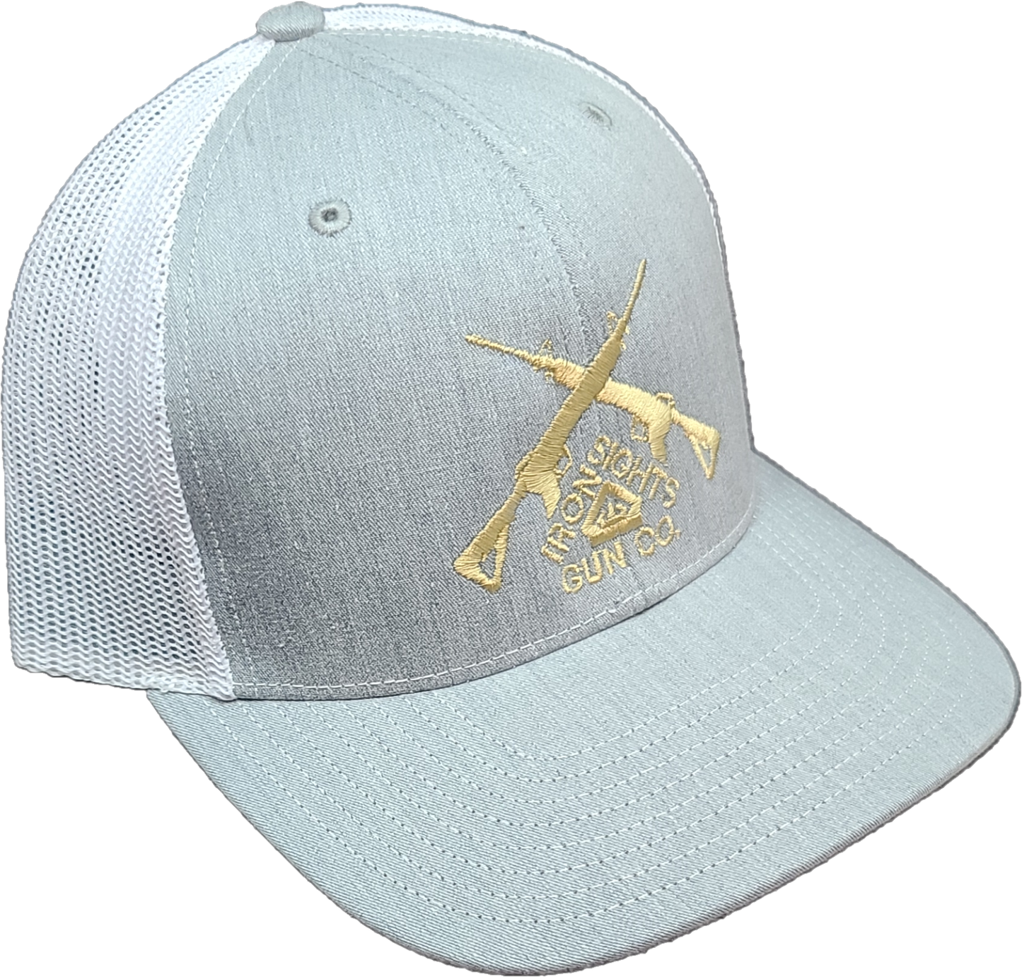 Heather Gray/White Logo Snapback