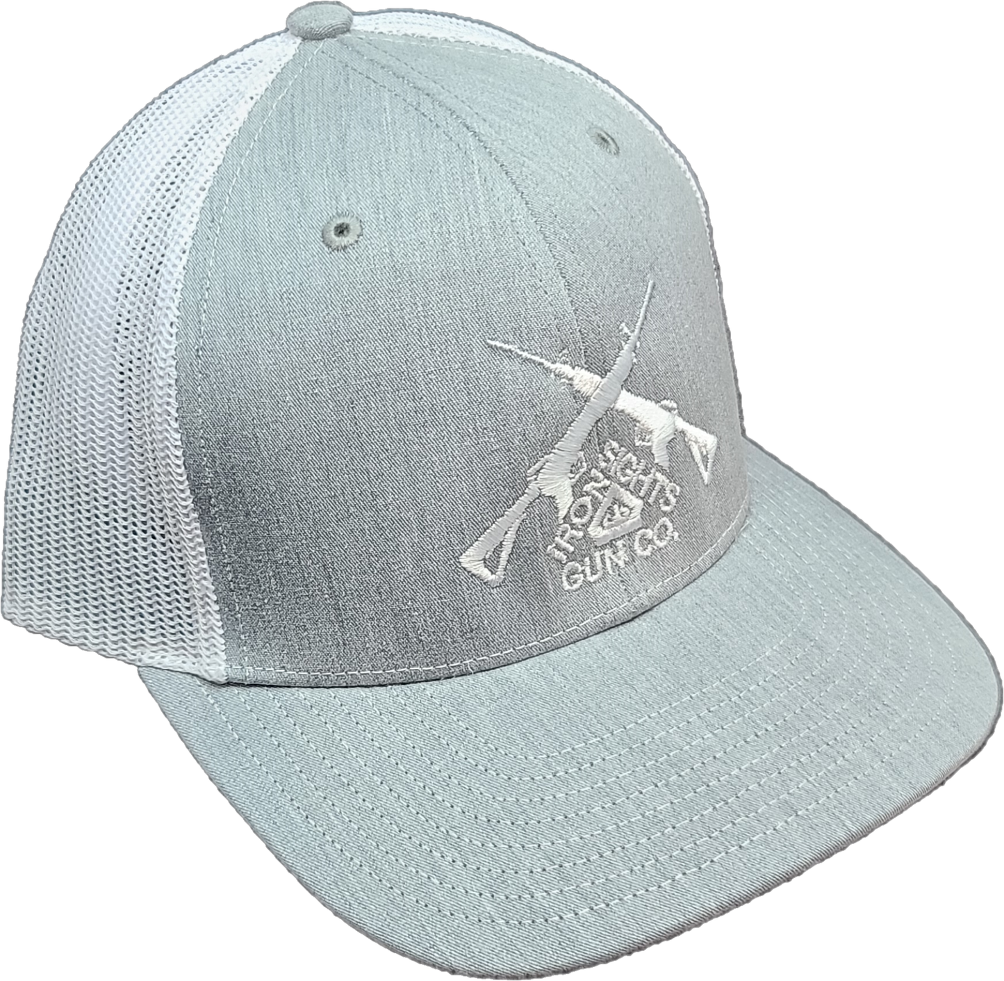 Heather Gray/White Logo Snapback