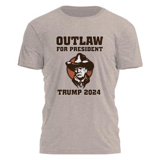 Outlaw For President - Cowboy Tee - 2481