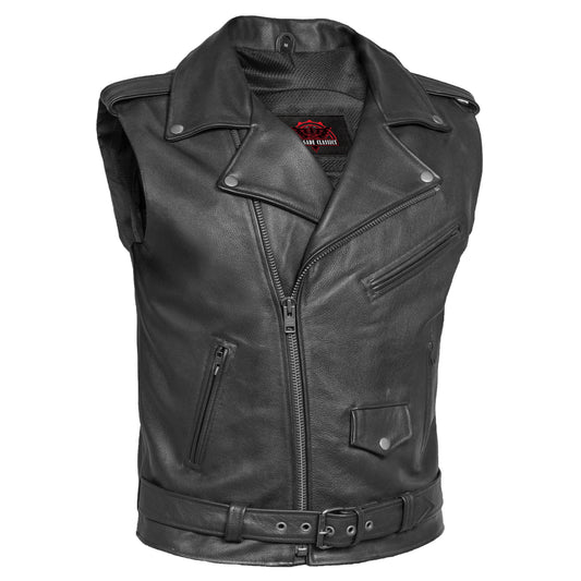Cruze™ Mens Leather Motorcycle Vest