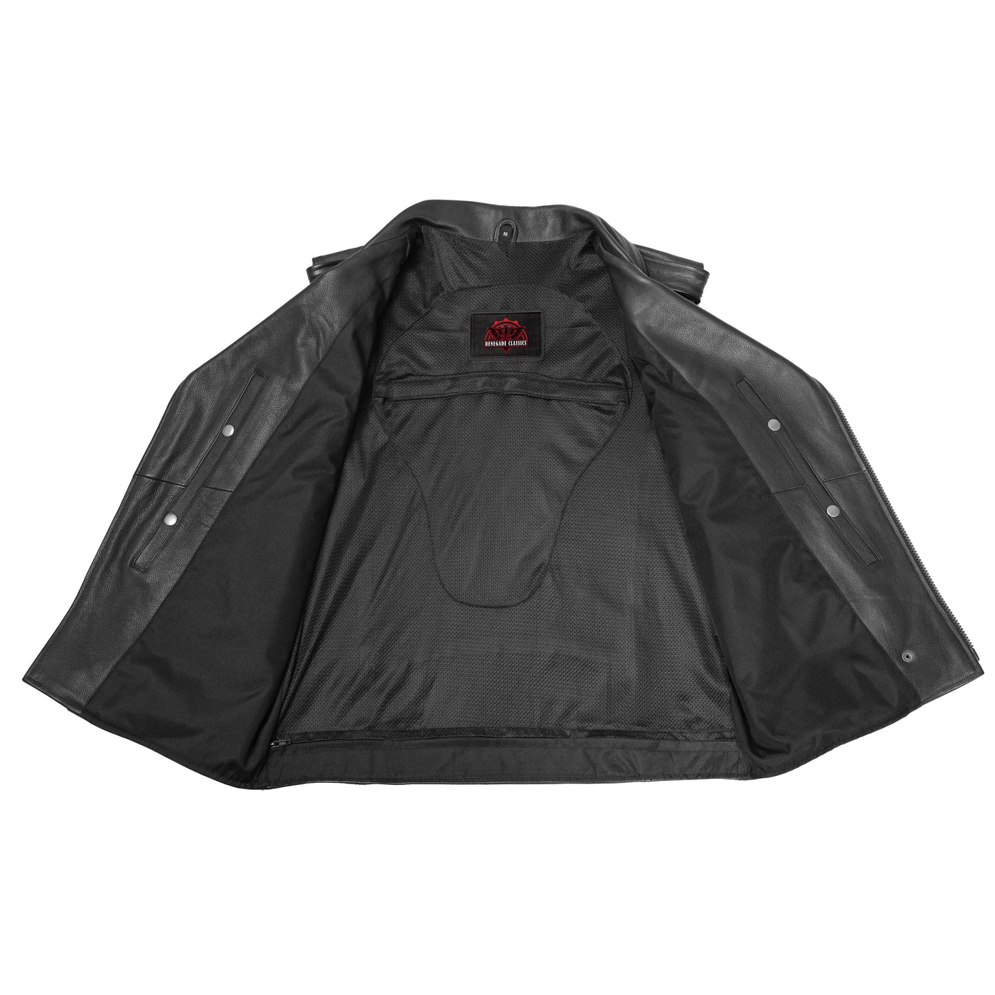 Cruze™ Mens Leather Motorcycle Vest