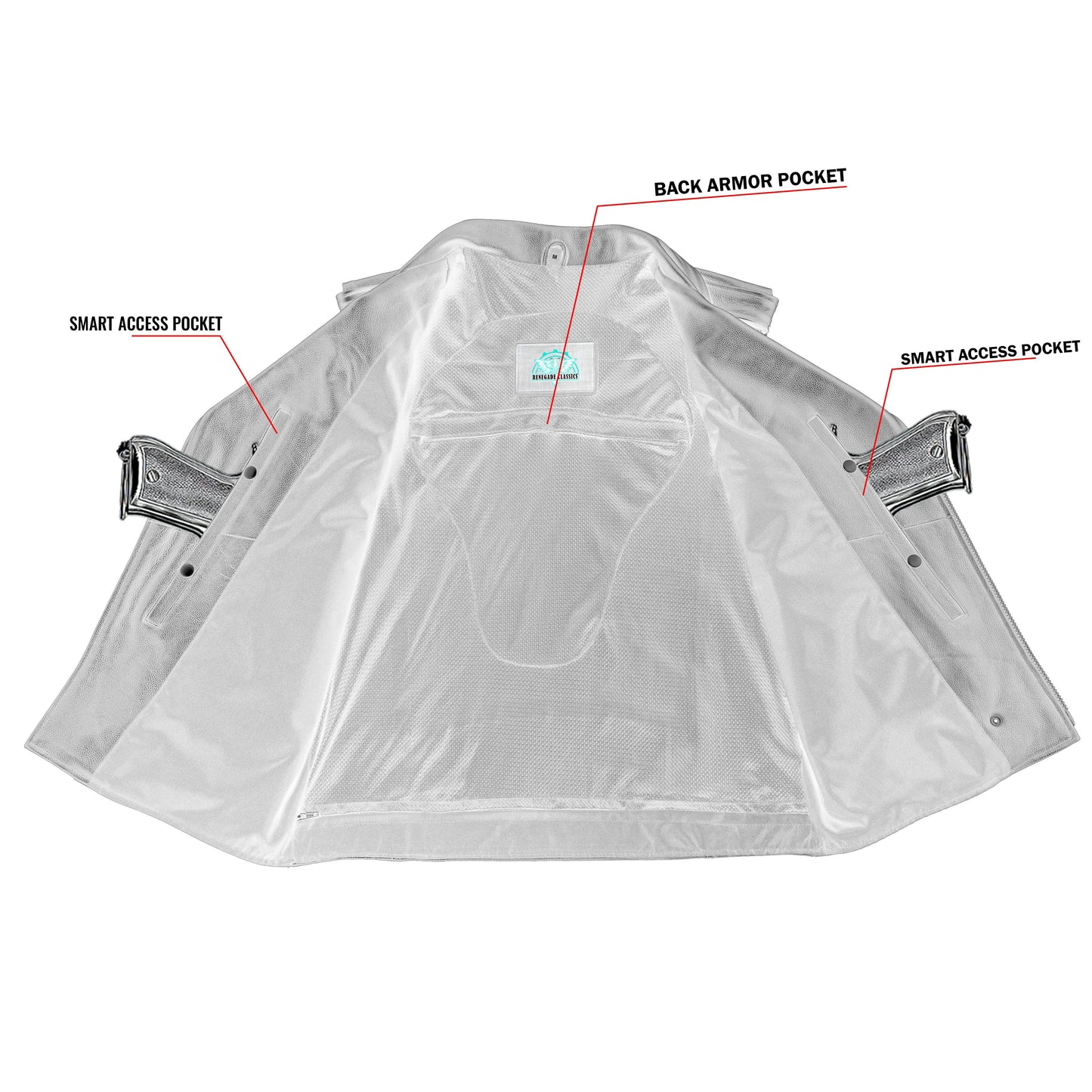 Cruze™ Mens Leather Motorcycle Vest