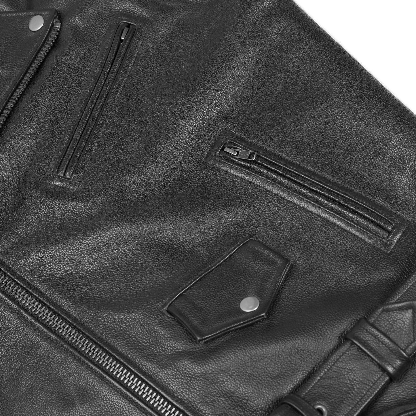 Cruze™ Mens Leather Motorcycle Vest
