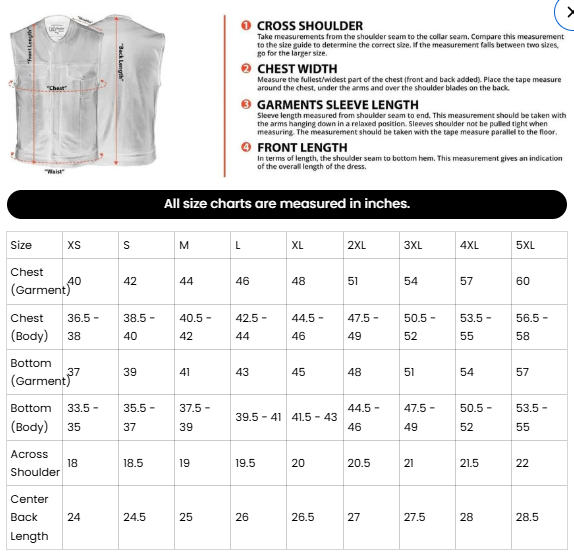 Cruze™ Mens Leather Motorcycle Vest