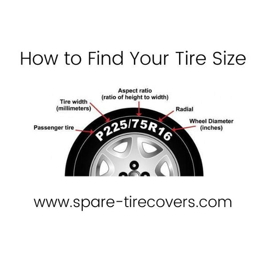 Solid Color Spare Tire Cover for Jeep, Bronco, RV, Camper, Vans, & More