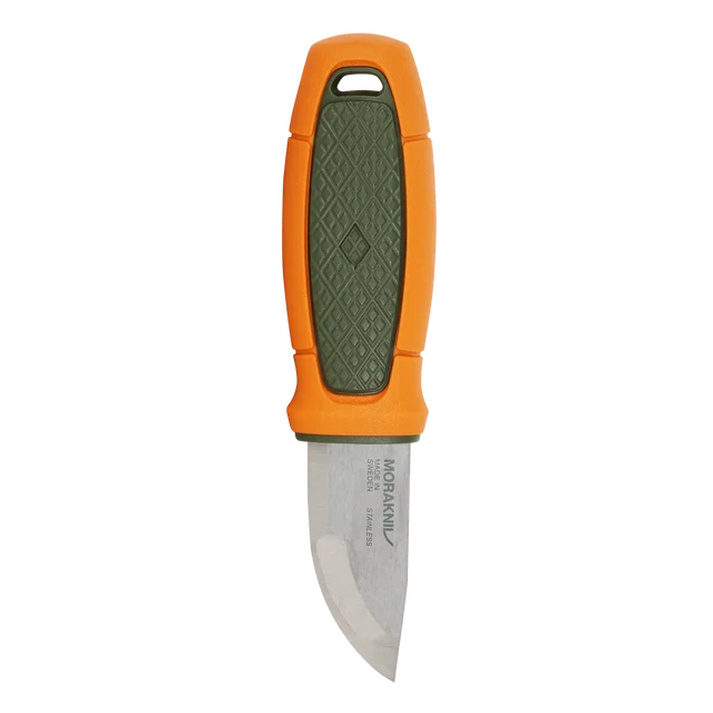 Mora Eldris Hunting with Belt loop Olive Green/Burnt Orange #14237