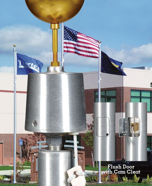 Aluminum Flagpole with Internal Rope & Cam Cleat | Heavy-Duty, Made in USA, Lifetime Warranty