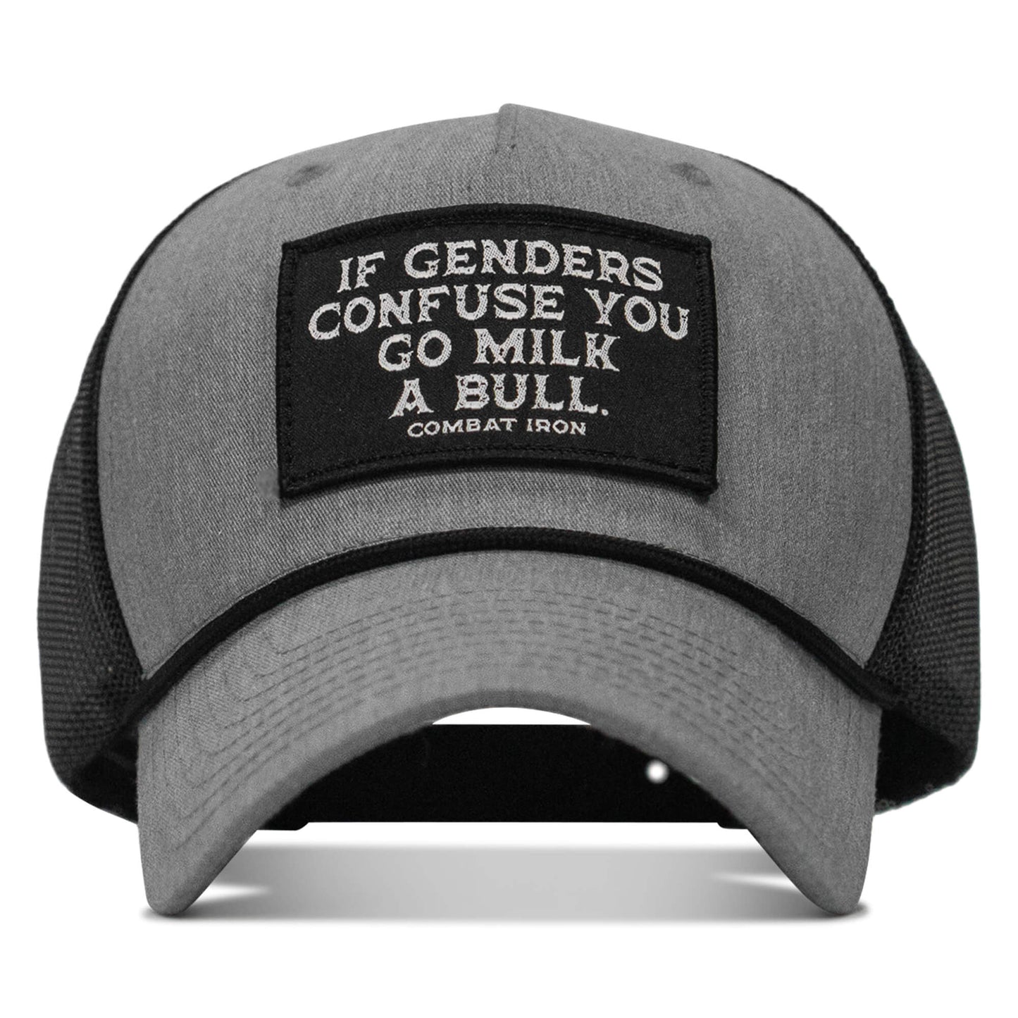 If Gender Confuses You Go Milk A Bull Patch Rope Snapback Hat
