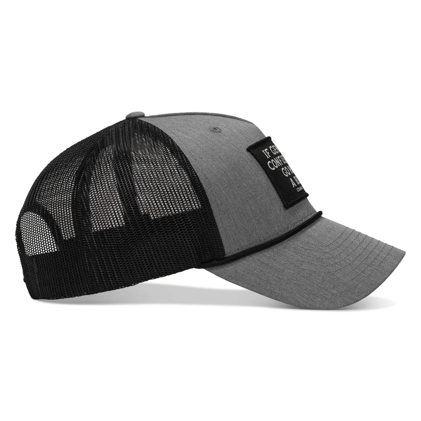 If Gender Confuses You Go Milk A Bull Patch Rope Snapback Hat