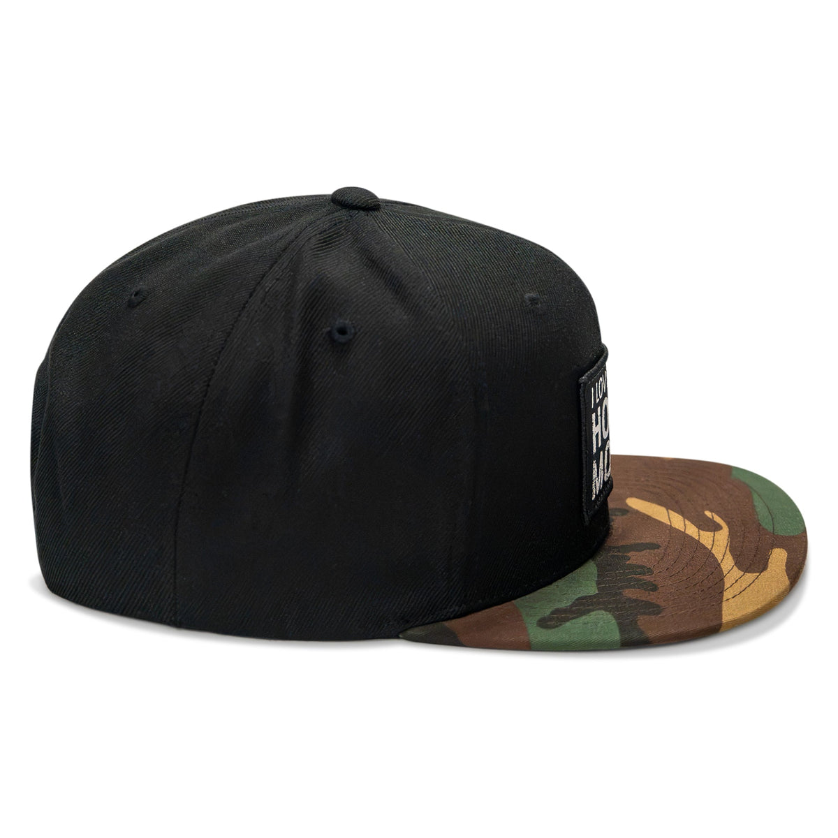 I Love Hot Moms Patch Flatbill Snapback Hat