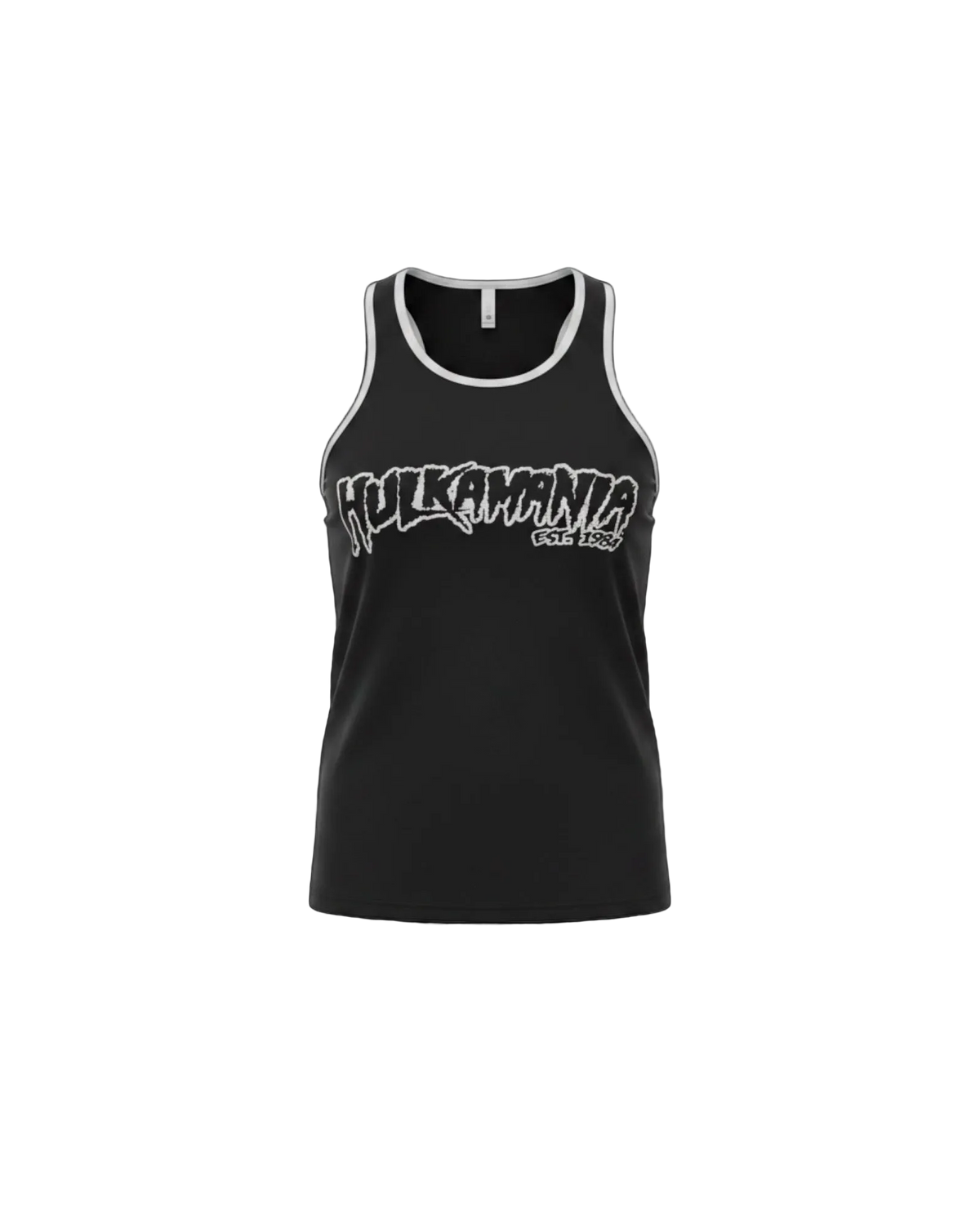 Mens Black/Gray Hulkamania Reflective Tank Top