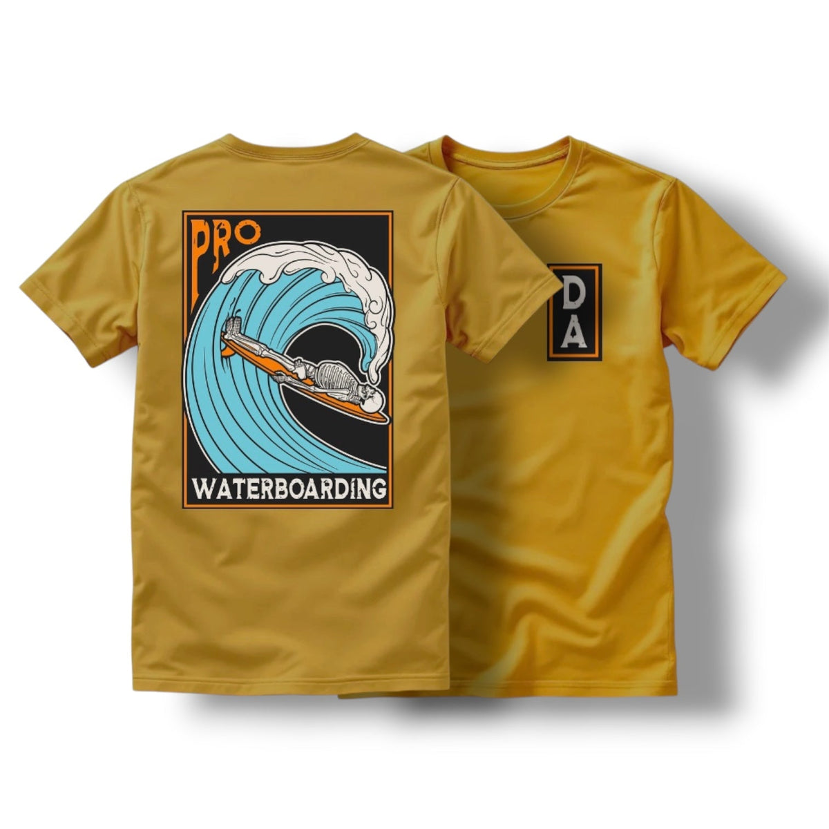 WATERBOARDING TEE (MUSTARD)