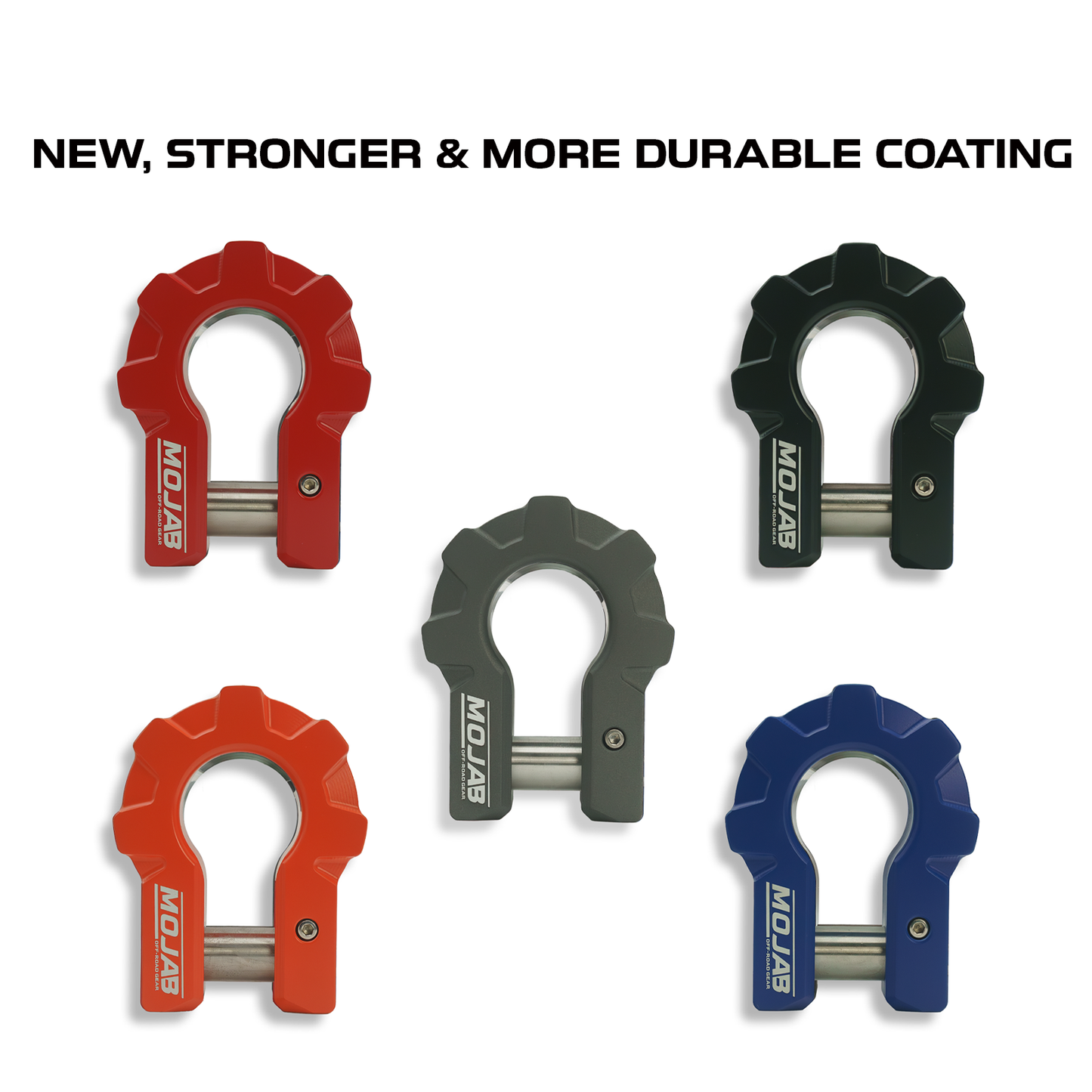 3/4'' Extreme duty Aluminum D-Shackle set (9T)-Ceramic coated (LIFETIME WARRANTY*)-Raw Shackles are scheduled for delivery during the week commencing July 1st