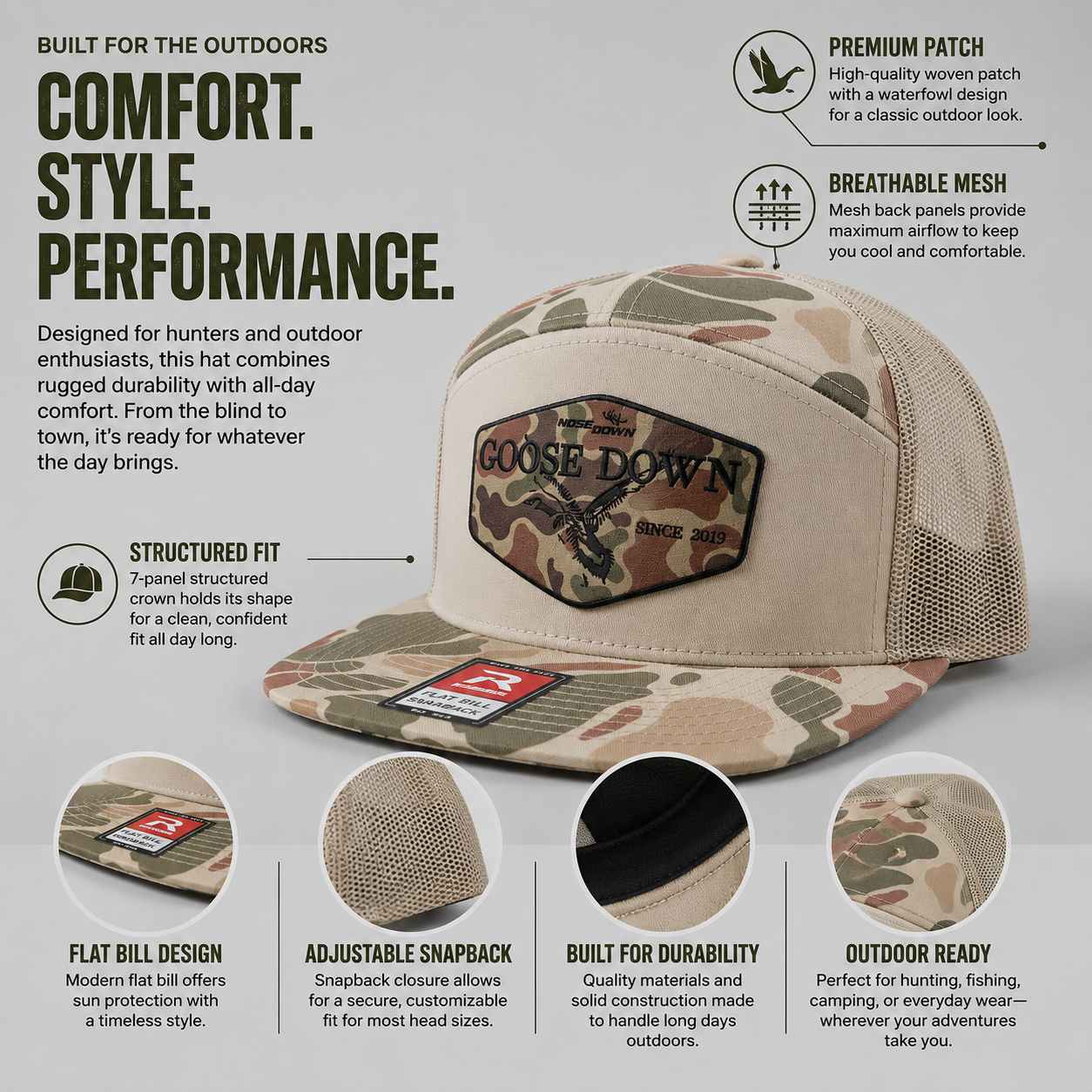 Goose Down 7 Panel
