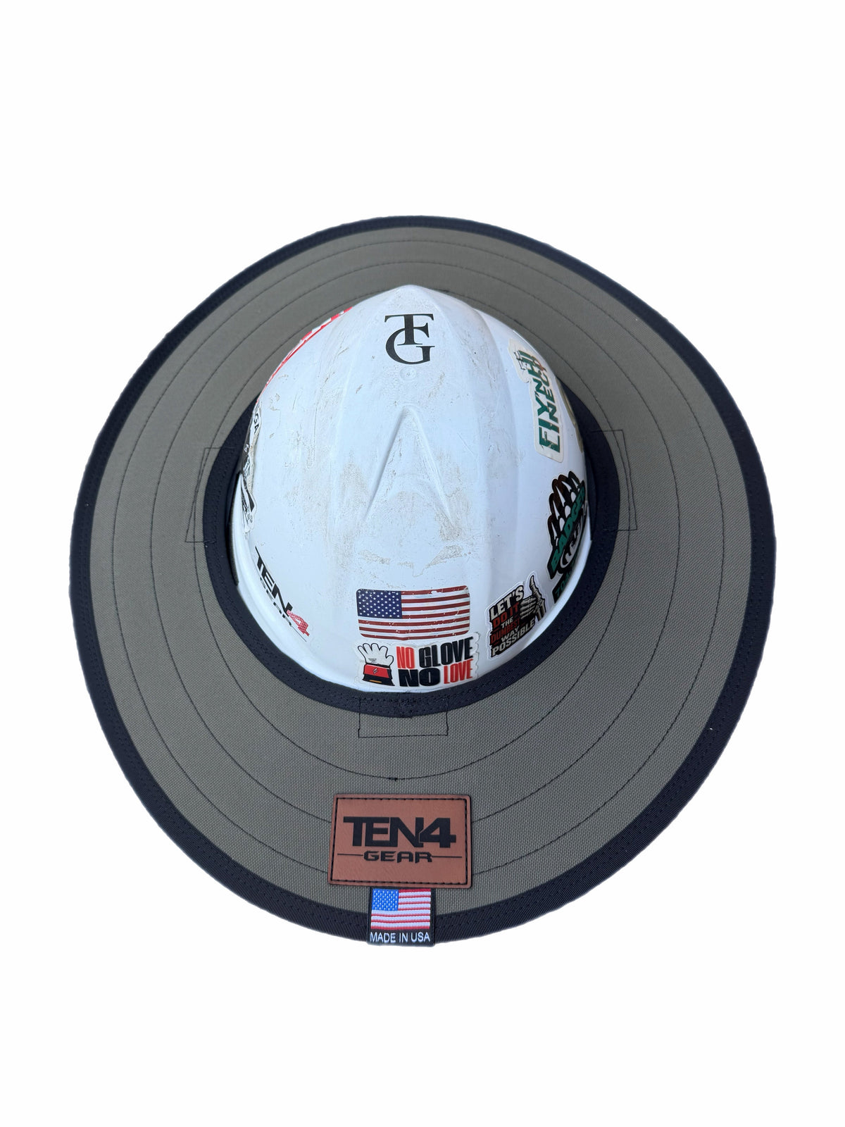 Ranger Green Hard Hat Sun Shade Visor – Water-Resistant Worksite Visor for Full Brim & Kask Hard Hats