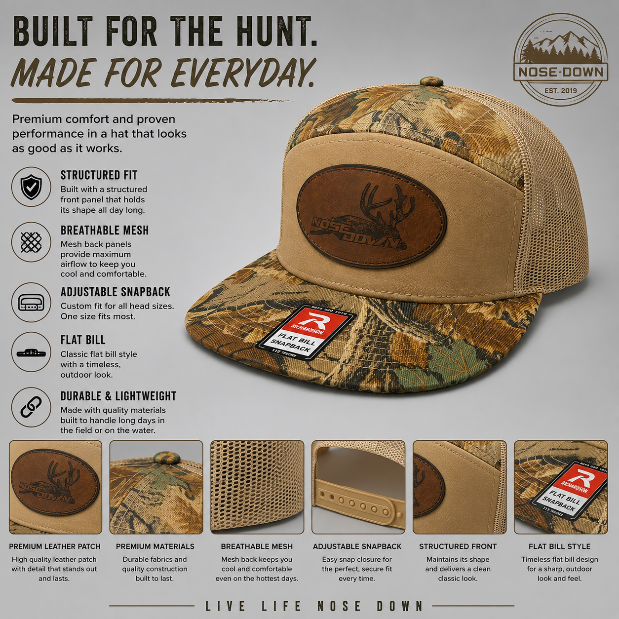 Dead Buck Oval 7 Panel