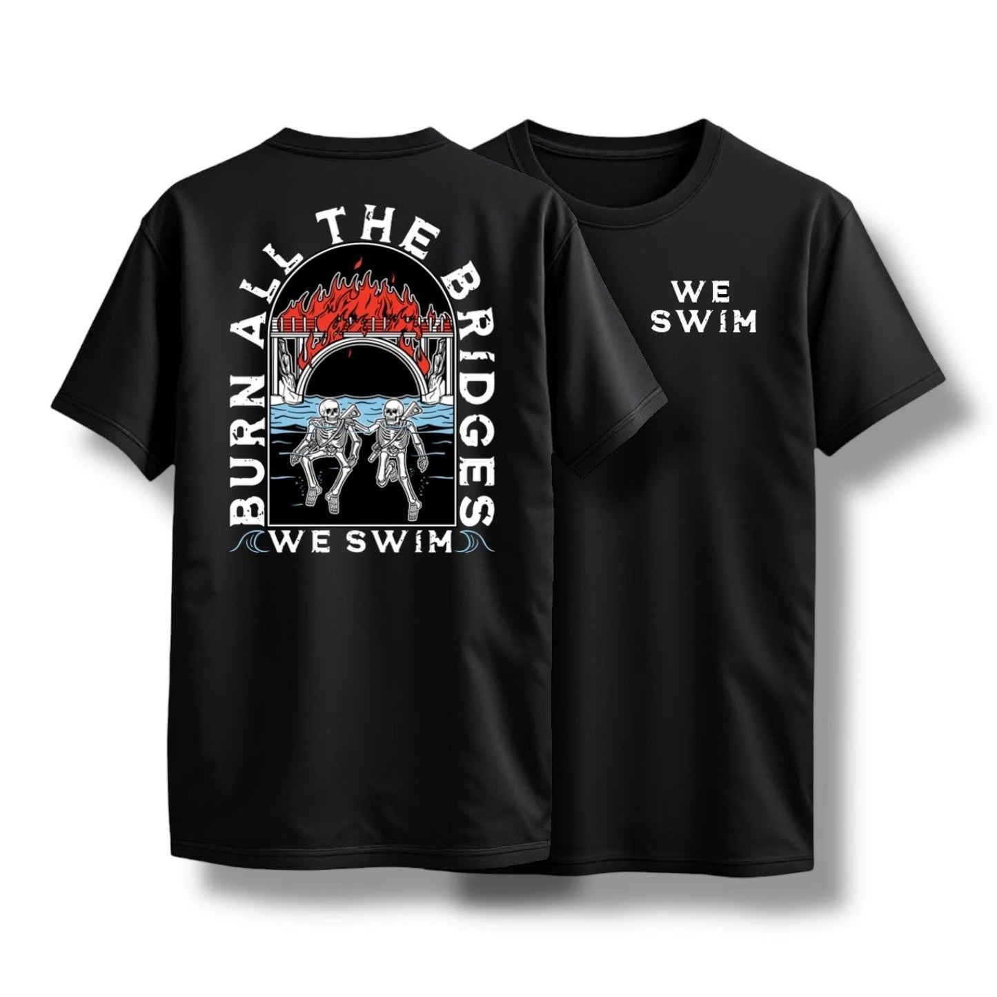 "WE SWIM" TEE (BLACK)