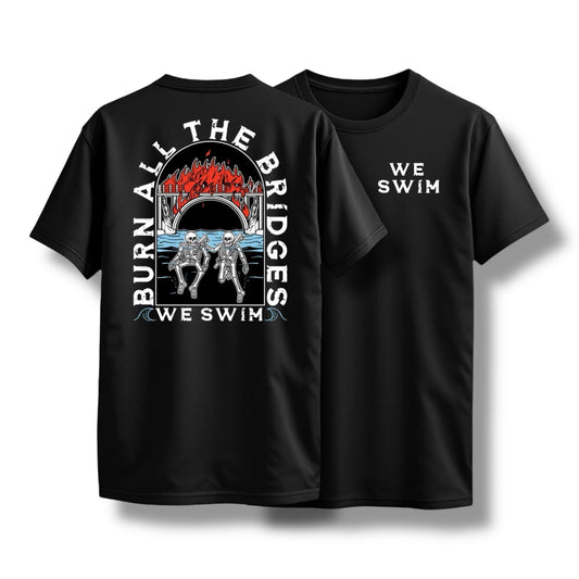 "WE SWIM" TEE (BLACK)