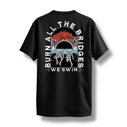 "WE SWIM" TEE (BLACK)