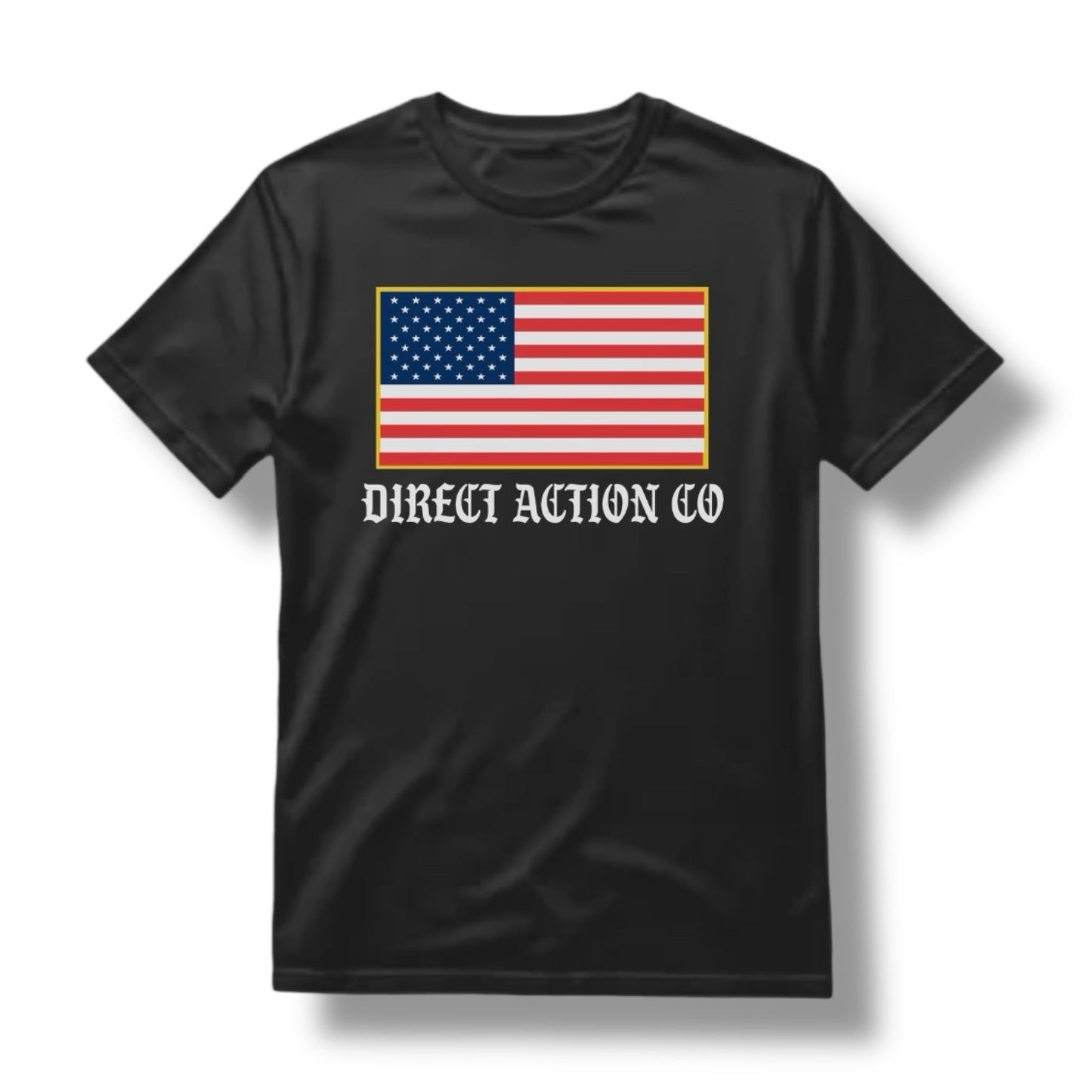 DA CO FLAG TEE (BLACK / HEATHER METAL)