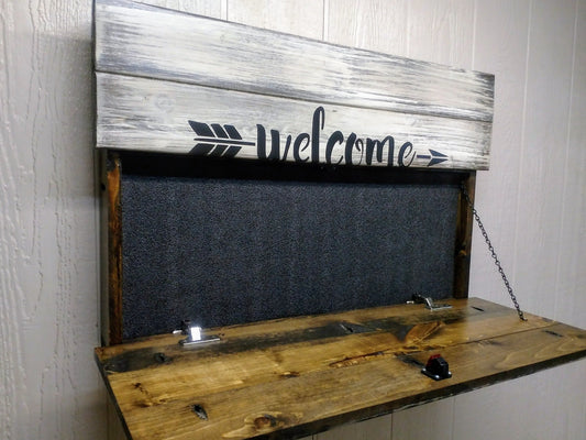Welcome to Our Home  Hidden Gun Storage Sign