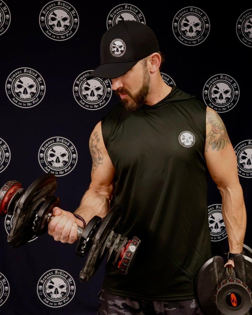 Men's Cooling Performance Sleeveless Hooded T-shirt