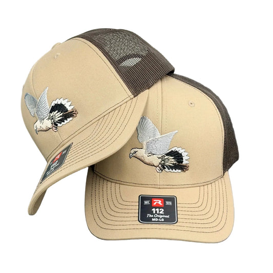 112 Khaki / Coffee Morning Dove Trucker