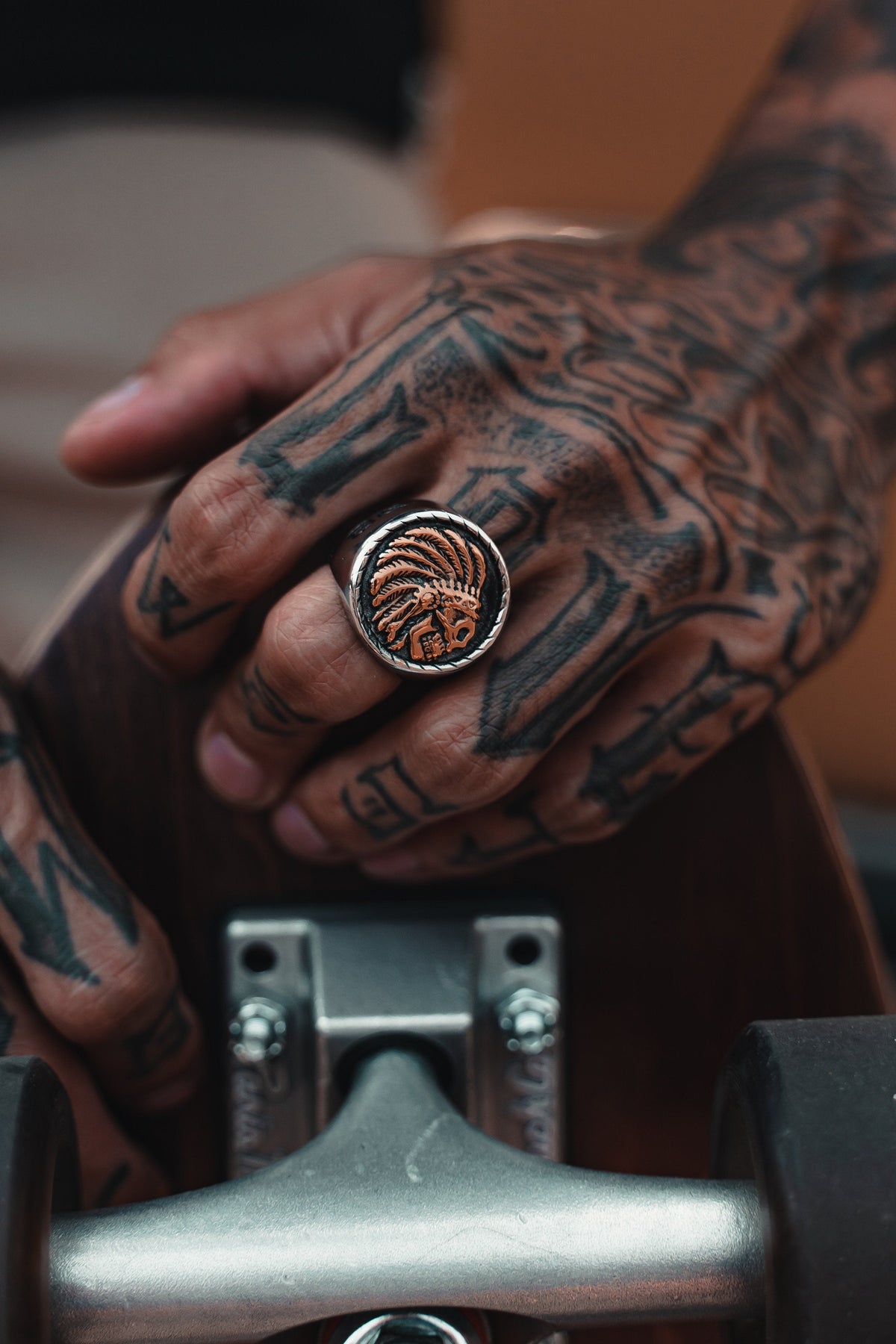 Trustless Chief Stainless Steel GOLD Ring