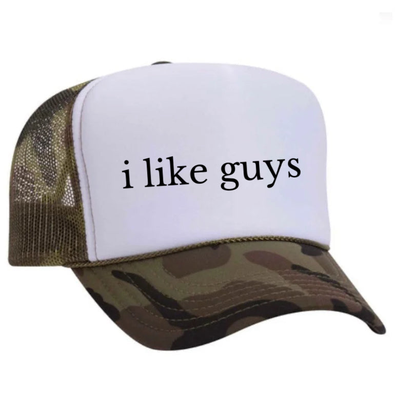 I Like Guys Trucker Hat