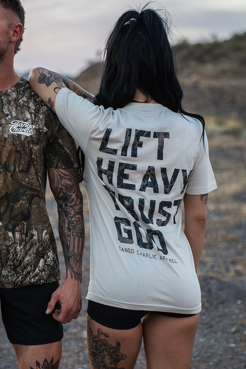 Lift Heavy. Trust God. - Tee