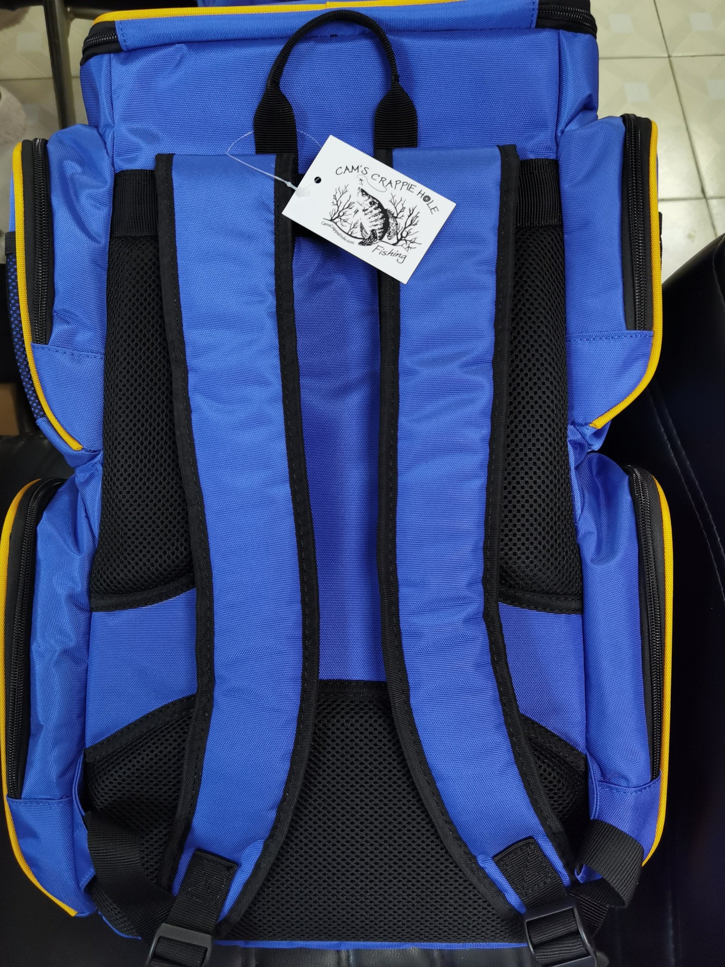 Cam's Crappie Hole Water Resistant Backpack Tackle Box