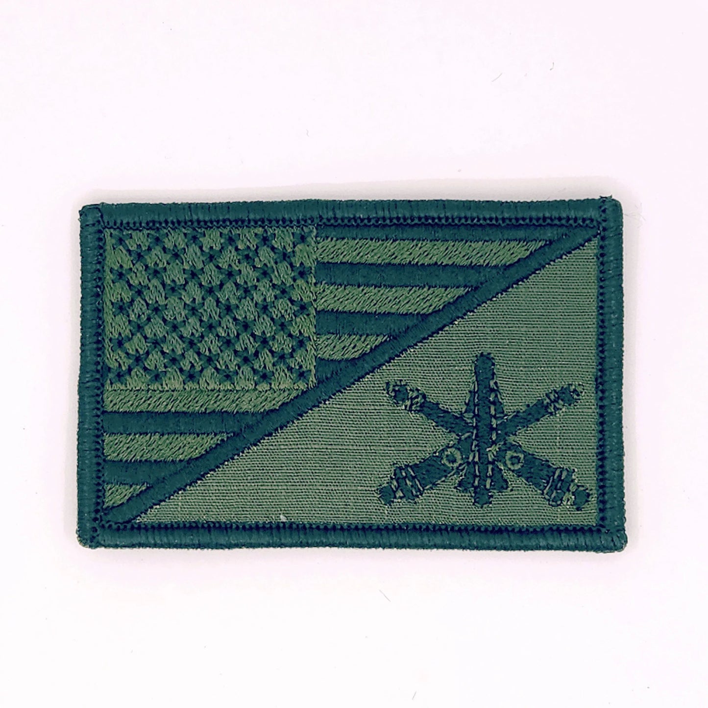 Army Air Defense Artillery Branch - USA Flag - 2.25x3.5 Patch