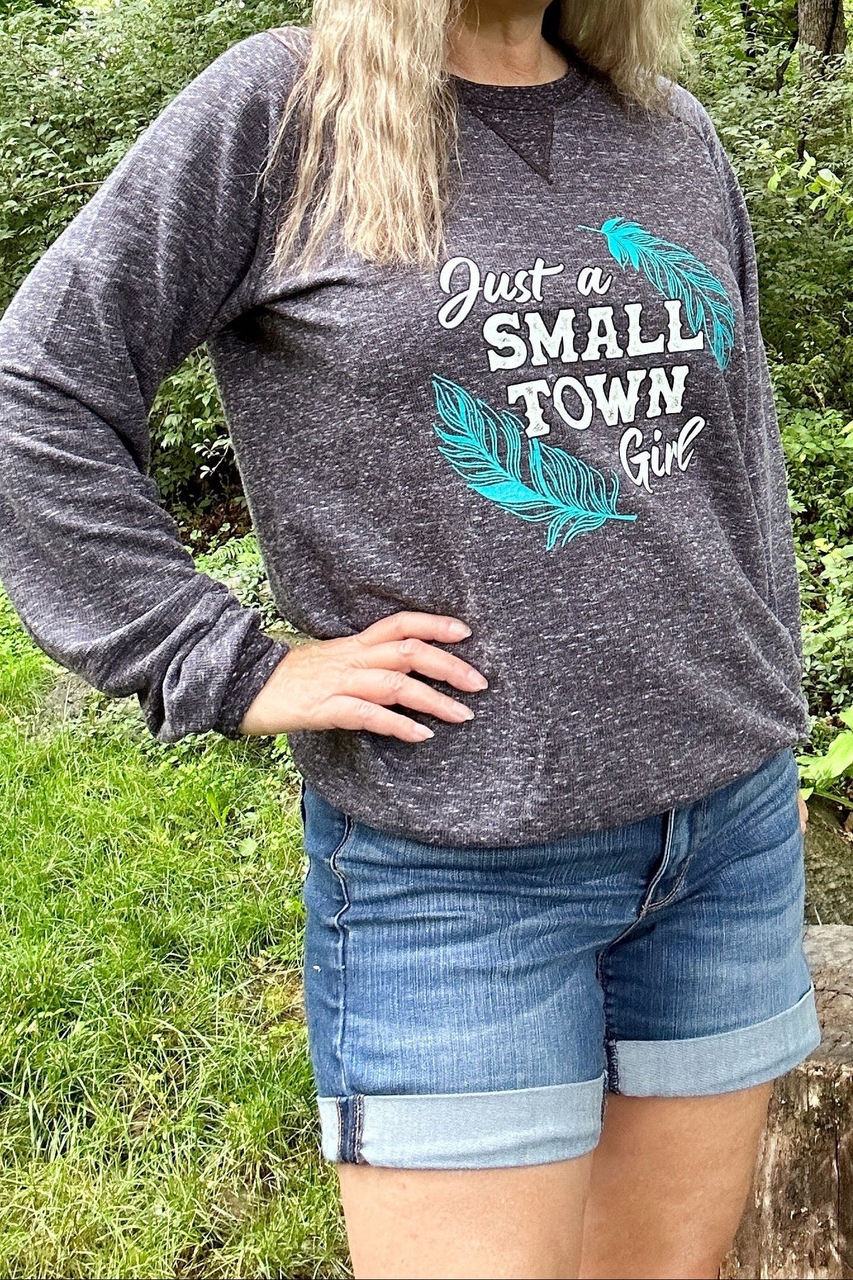 Just a Small Town Girl Graphic Sweatshirt