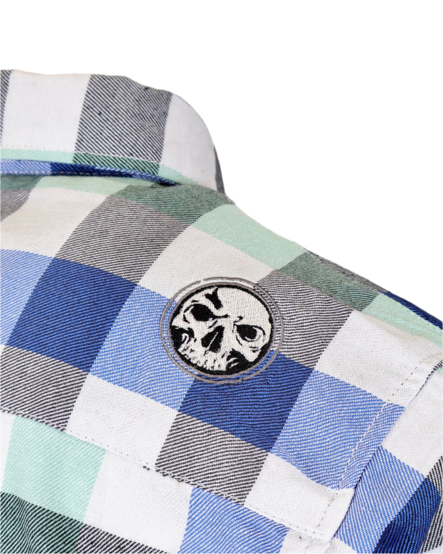 CLOSEOUT The "Sea Breeze" Flannel (Hidden Snap Collars)