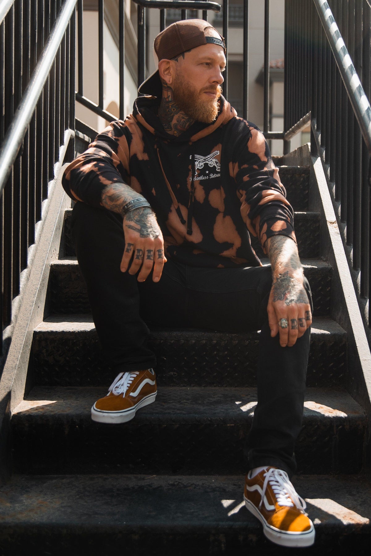 No Prey, No Pay Bleach Wash Hoodie