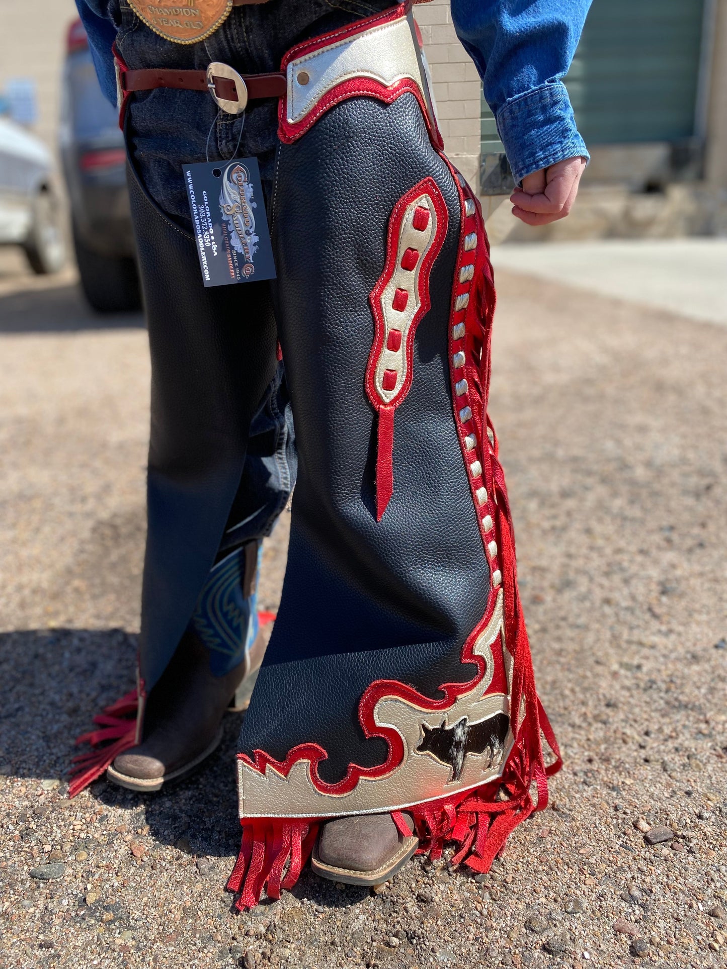 Kids' Red Rodeo Chaps